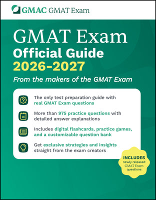 GMAT Official Guide 2026 - 2027: Book + Online Question Bank by Gmac (Graduate Management Admission Coun book cover