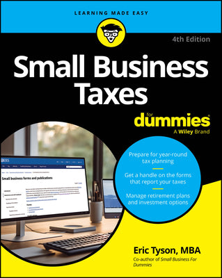 Small Business Taxes for Dummies by Tyson, Eric book cover