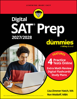 Digital SAT Prep 2027/2028 for Dummies: Book + 4 Full-Length Practice Tests & Flashcards Online by Hatch, Lisa Zimmer book cover