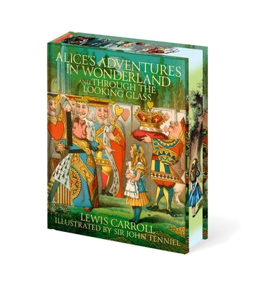 Alice's Adventures in Wonderland and Through the Looking Glass by Lewis Carroll book cover