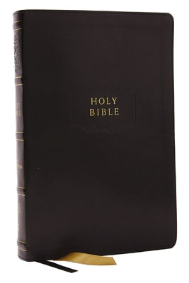 KJV Holy Bible with Apocrypha and 73,000 Center-Column Cross References, Black Leathersoft, Red Letter, Comfort Print: King James Version by Thomas Nelson book cover
