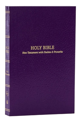 KJV Holy Bible: Pocket New Testament with Psalms and Proverbs, Purple Softcover, Red Letter, Comfort Print: King James Version by Thomas Nelson book cover