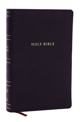 NKJV Personal Size Large Print Bible with 43,000 Cross References, Black Leathersoft, Red Letter, Comfort Print by Thomas Nelson book cover