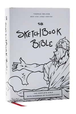 The Sketchbook Bible: The Complete Bible with Hundreds of Illustrations (Nkjv, Hardcover, Red Letter, Comfort Print) by Paul Mignard book cover