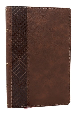 Nkjv, Personal Size New Testament, Brown Leathersoft, Red Letter, Comfort Print by Thomas Nelson book cover