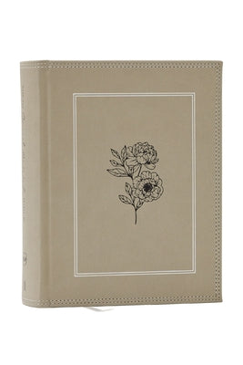 Nkjv, Journal the Word Bible, Large Print: Reflect, Journal or Create Art Next to Your Favorite Verses (Stone Leathersoft Over Board, Red Letter) by Thomas Nelson book cover