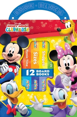 Disney Junior Mickey Mouse Clubhouse: 12 Board Books by Pi Kids book cover