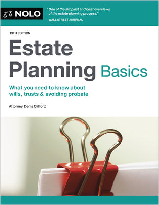 Book cover of Estate Planning Basics by Clifford, Denis