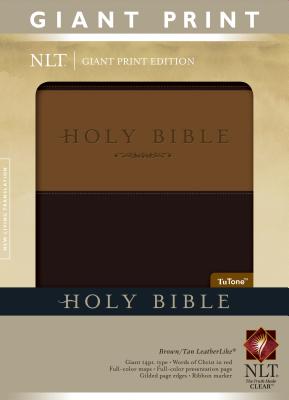Book cover of Giant Print Bible-NLT by Tyndale