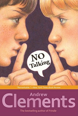 No Talking by Andrew Clements book cover