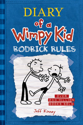 Book cover of Rodrick Rules (Diary of a Wimpy Kid #2): A Hilariously Awkward Sibling Showdown from the #1 International Bestselling Diary of a Wimpy Kid Series (Boo by Kinney, Jeff