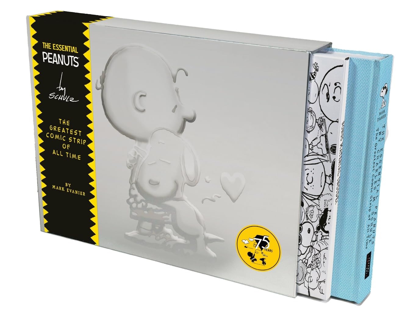 Book cover of The Essential Peanuts by Charles M. Schulz: The Greatest Comic Strip of All Time by Evanier, Mark