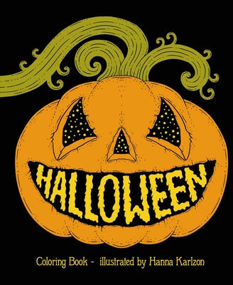 Halloween: Hardcover Adult Coloring Book Featuring Thick, High-Quality Paper by Karlzon, Hanna book cover