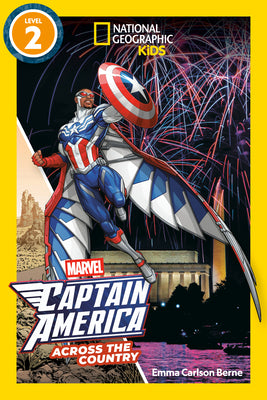 Marvel's Captain America Across the Country (National Geographic Kids Readers, Level 2) by Berne, Emma book cover