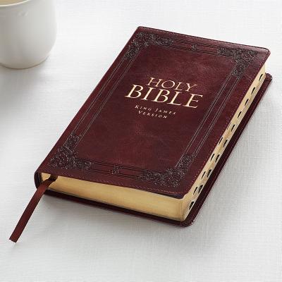 Book cover of KJV Standard Size Thumb Index Edition: Burgundy by CHRISTIAN ART GIFTS