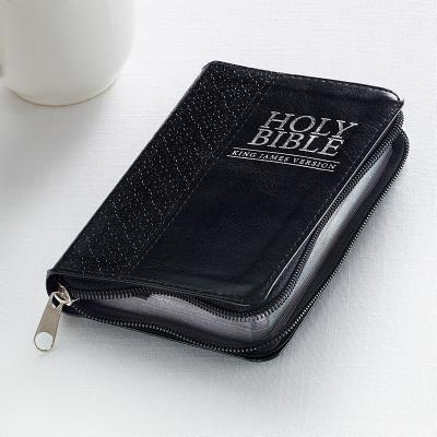 Book cover of KJV Mini Pocket Edition: Zippered Black by CHRISTIAN ART GIFTS