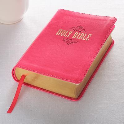 Book cover of KJV Compact Large Print Lux-Leather Pink by CHRISTIAN ART GIFTS