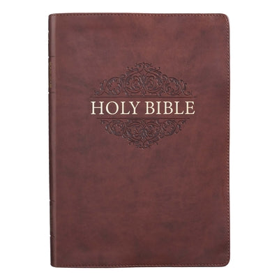 Book cover of KJV Super Giant Print LL Brown by CHRISTIAN ART GIFTS