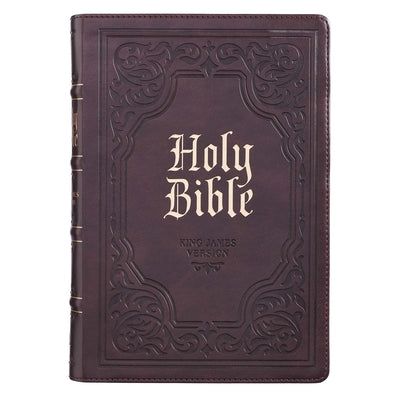 Book cover of KJV Bible Giant Print Full Size Dark Brown by CHRISTIAN ART GIFTS
