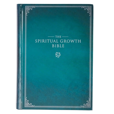 Book cover of The Spiritual Growth Bible, Study Bible, NLT - New Living Translation Holy Bible, Hardcover, Teal by Christian Art Gifts