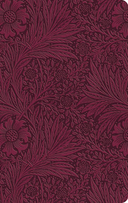 Book cover of ESV Large Print Value Thinline Bible (Trutone, Raspberry, Floral Design) by Esv Bibles