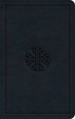 Book cover of ESV Premium Gift Bible (Trutone, Navy, Mosaic Cross Design) by CROSSWAY BOOKS