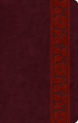 Book cover of ESV Large Print Personal Size Bible, Red Letter (Trutone, Mahogany, Trellis Design) by Esv Bibles