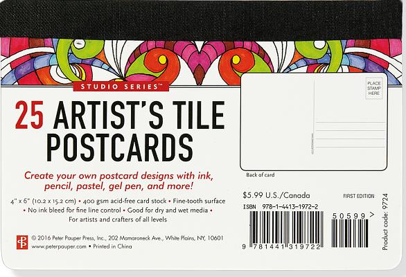 Artist Tile Postcards by Peter Pauper Press, Inc book cover