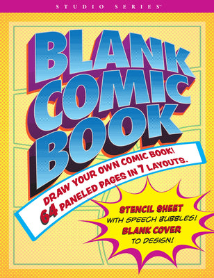 Book cover of Blank Comic Book (Stencil Included) by Peter Pauper Press, Inc