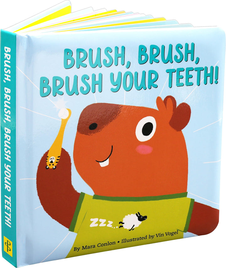 Book cover of Brush, Brush, Brush Your Teeth Board Book by Conlon, Mara