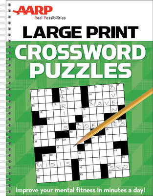 Book cover of AARP Large Print Crossword Puzzles by Publications International Ltd