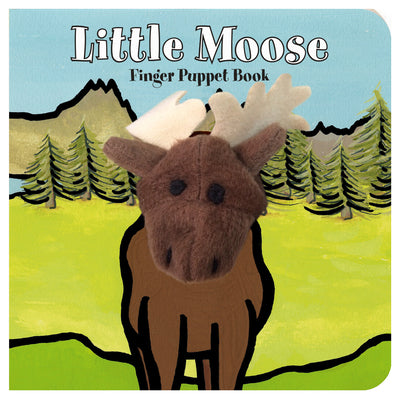 Little Moose: Finger Puppet Book: (Finger Puppet Book for Toddlers and Babies, Baby Books for First Year, Animal Finger Puppets) by Chronicle Books book cover