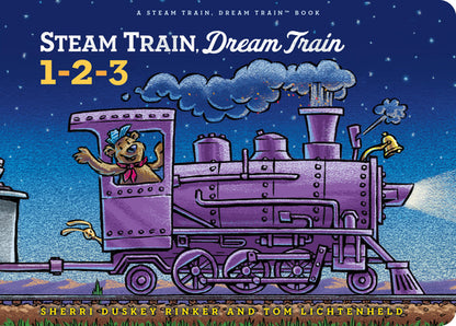 Steam Train, Dream Train 1-2-3 by Sherri Duskey Rinker book cover
