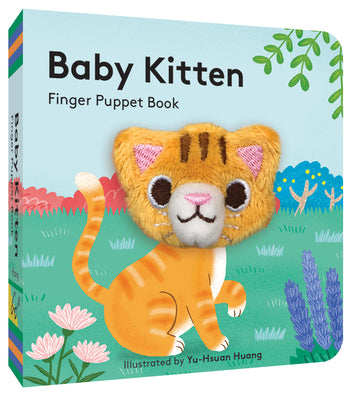 Book cover of Baby Kitten: Finger Puppet Book: (Board Book with Plush Baby Cat, Best Baby Book for Newborns) by Chronicle Books