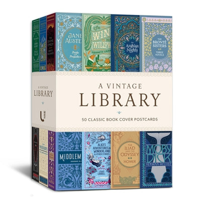 A Vintage Library: 50 Classic Book Cover Postcards product image