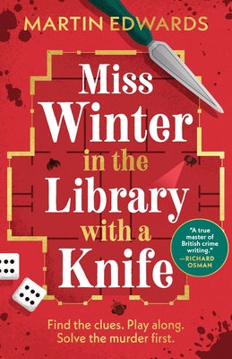 Book cover of Miss Winter in the Library with a Knife by Edwards, Martin