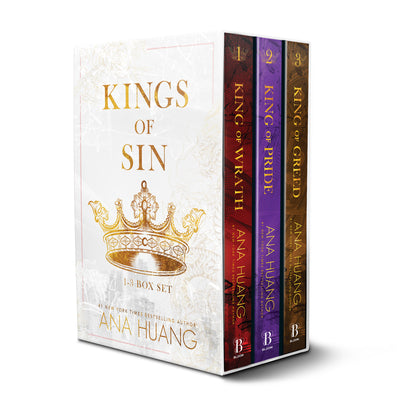 Kings of Sin Series Boxed Set, Books 1-3: King of Wrath, King of Pride, and King of Greed by Ana Huang book cover