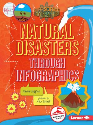 Book cover of Natural Disasters Through Infographics by Higgins, Nadia