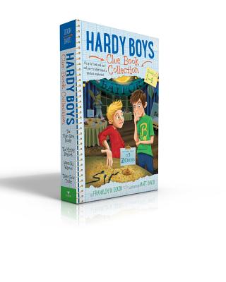 Hardy Boys Clue Book Collection Books 1-4 (Boxed Set): The Video Game Bandit; The Missing Playbook; Water-Ski Wipeout; Talent Show Tricks by Franklin W. Dixon book cover