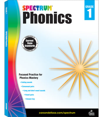 Book cover of Spectrum Phonics, Grade 1: Volume 91 by Spectrum