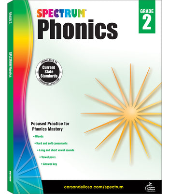 Book cover of Spectrum Phonics, Grade 2: Volume 92 by Spectrum