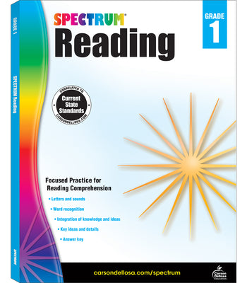 Book cover of Spectrum Reading Workbook, Grade 1: Volume 20 by Spectrum