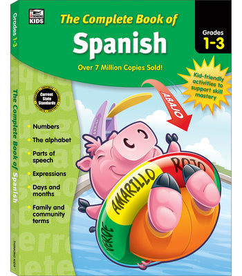 The Complete Book of Spanish, Grades 1 - 3 by Thinking Kids book cover