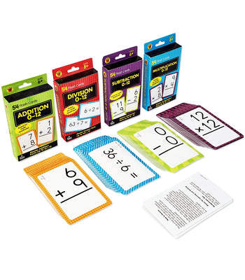 Book cover of Brighter Child Math Flash Card Set - 4 Sets of Cards by Brighter Child