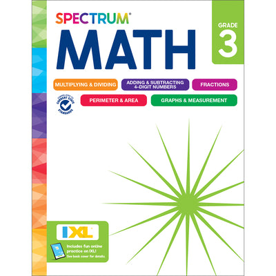 Book cover of Spectrum Math Workbook, Grade 3 by Spectrum