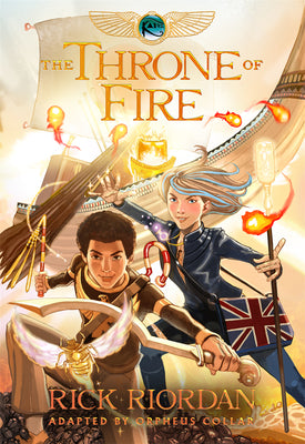 Kane Chronicles, The, Book Two: Throne of Fire: The Graphic Novel, The-The Kane Chronicles, Book Two by Rick Riordan book cover