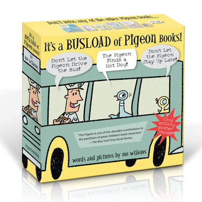 Book cover of A Busload of Pigeon Books: Great for Holiday Gifting! by Willems, Mo