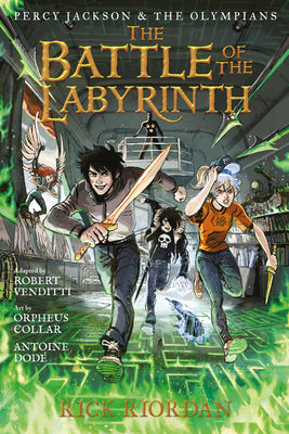 Book cover of Percy Jackson and the Olympians: Battle of the Labyrinth: The Graphic Novel, The-Percy Jackson and the Olympians by Riordan, Rick