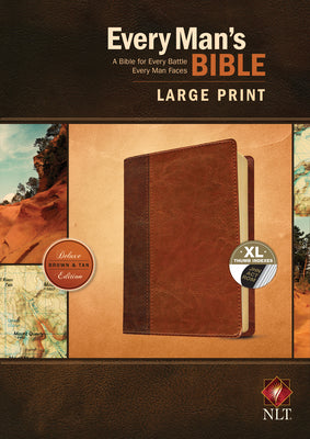 Book cover of Every Man's Bible NLT, Large Print, Tutone by New Living Translation