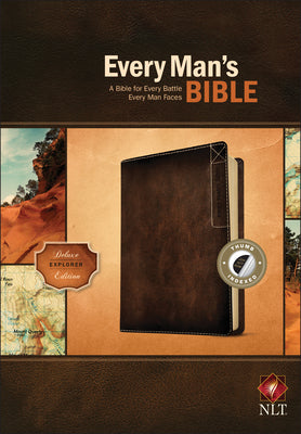 Book cover of Every Man's Bible NLT, Deluxe Explorer Edition by New Living Translation